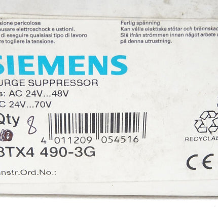 Siemens Surge Suppressor 3TX4490-3G / Inhalt : 8 Stück  / Neu OVP