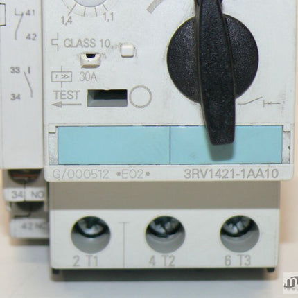 Siemens 3RV1421-1AA10 Motorschutzschalter 3RV1 421-1AA10 + 3RV1901-1A Hilfsschüt