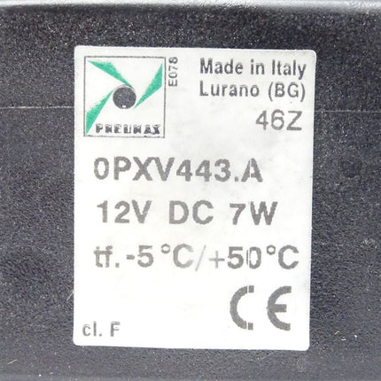 Pneumax 46Z 0PXV443.A 12V DC 7W