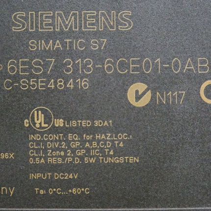 Siemens S7-300 CPU313C-2 DP 6ES7313-6CE01-0AB0 6ES7 313-6CE01-0AB0