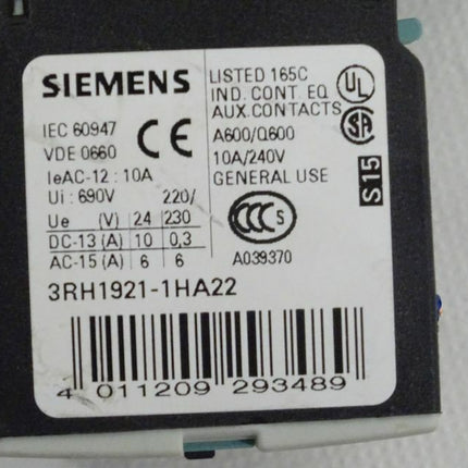 Siemens 3RT1023-1BB44 Schütz Siemens 3RT1 023-1BB4 / 24VDC