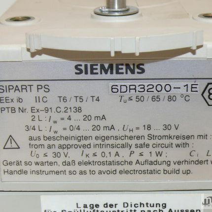 Siemens 6DR3200-1E Sipart SP 6DR3 200-1E