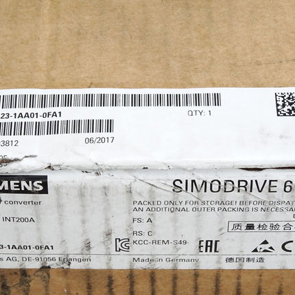 Siemens Simodrive 611 LT-MOD.INT200A 6SN1123-1AA01-0FA1 / Unbenutzt / Neu OVP