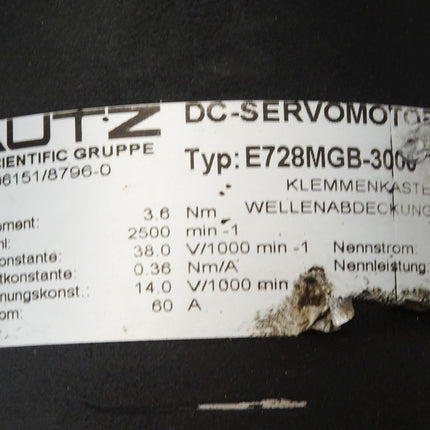 Bautz DC-Servomotor E728-MGB-3000 2500min-1