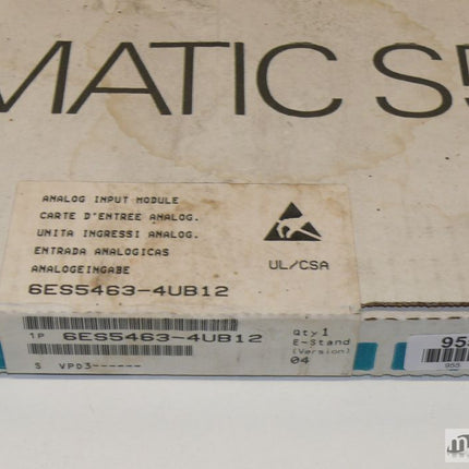 NEU-OVP Siemens 6ES5463-4UB12 Simatic S5 Analogeingabe 6ES5 463-4UB12 E:04