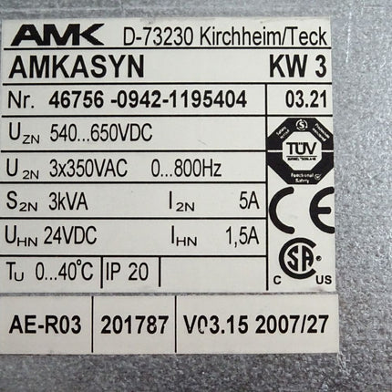 AMK AMKASYN KW3 46756-0942-1195404 v03.21