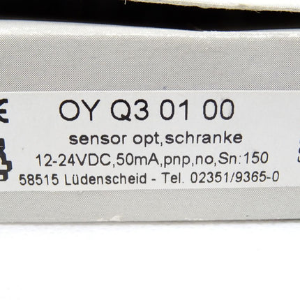 Ipf electronic Sensor optisch Lichtschranke OYQ30100 / Neu OVP