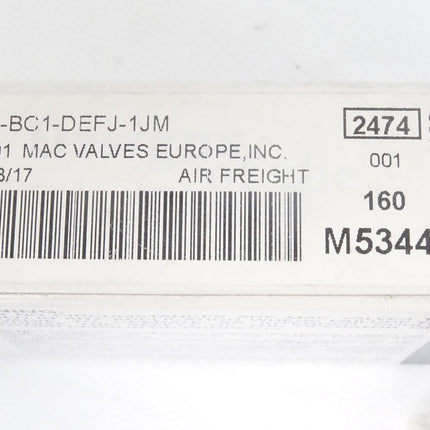 MAC 45A-BC1-DEFJ-1JM / Valve / Neu OVP