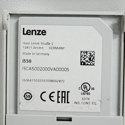 Lenze i550 I5CA5002000VA0000S 16064350 Control Unit