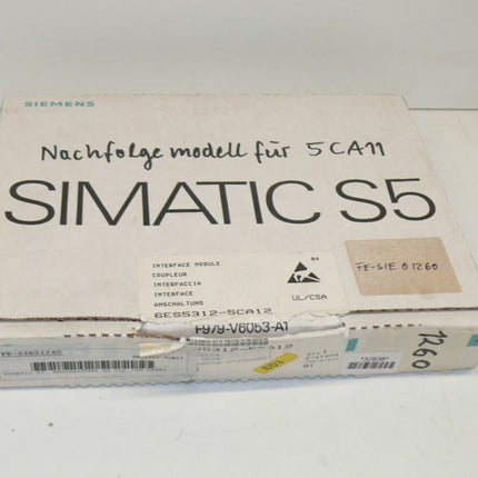 OVP Siemens 6ES5312-5CA12 Simatic S5 6ES5 312-5CA12 E:01