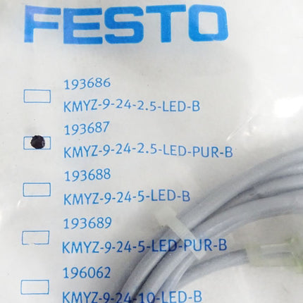 Festo 193687 KMYZ-9-24-2,5-LED-PUR-B / Neu OVP