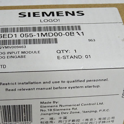 Siemens LOGO! 6ED1055-1MD00-0BA1 6ED1 055-1MD00-0BA1 Neu OVP versiegelt