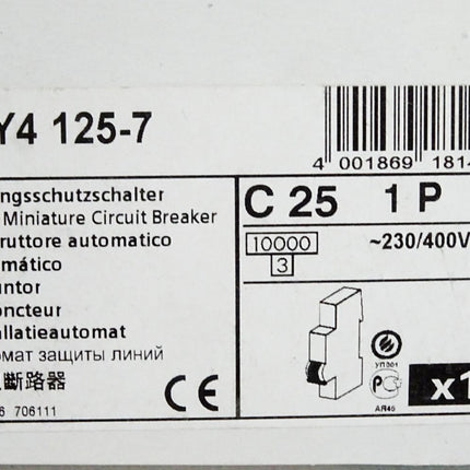 Siemens Leitungsschutzschalter 5SY4125-7 / Neu OVP