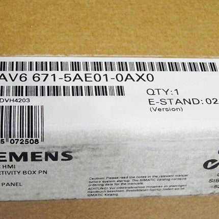 Siemens Connectivity Box 6AV6671-5AE01-0AX0 6AV6 671-5AE01-0AX0 Neu OVP versiegelt