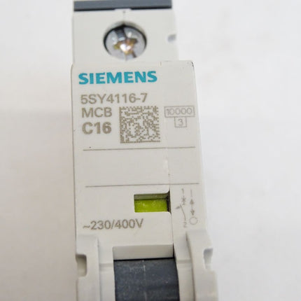 Siemens 5SY4116-7 MCB C16 Leitungsschutzschalter