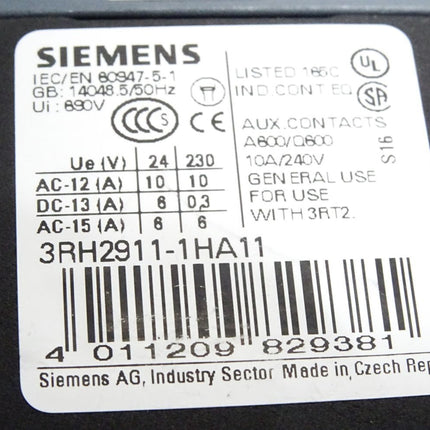 Siemens 3RT2015-1AB01 Leistungsschütz