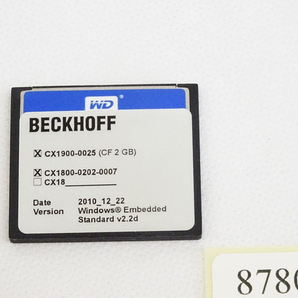 Beckhoff Compact-Flash-Karte CX1800-0202-0007 CX1900-0025 2GB