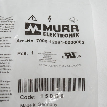 Murr Elektronik 7000-12961-0000000 Stecker Buchse gerade 5-polig / Neu OVP