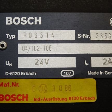 Bosch FDS514 047102-108 24V 2A