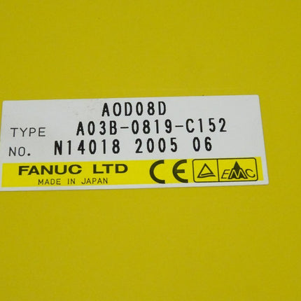 Fanuc A03B-0819-C152 / A0D08D / N14018 2005 06