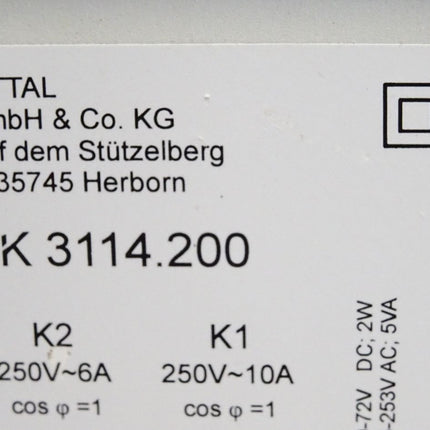 Rittal SK3114.200 SK 3114.200 Digitale Schaltschrankinnen-Temperaturanzeige und -regler Thermostat