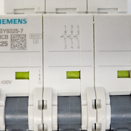 Siemens 5SY6325-7 MCB C25 Leitungsschutzschalter