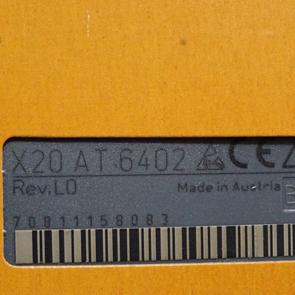 B&R X20AT6402 X20 AT 6402 Rev.L0 6 Eingänge für Thermoelemente / Neu OVP