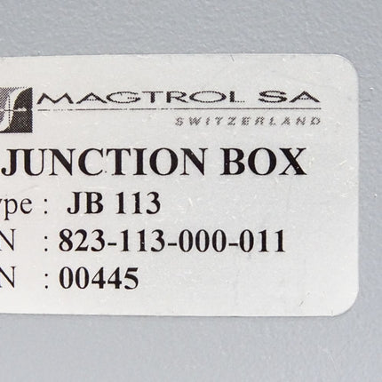 Magtrol Junction Box Verbindungsbox  JB113 823-113-000-011 JB 113