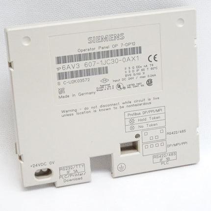 Siemens Backcover Rückschale Panel OP7-DP12 6AV3607-1JC30-0AX1 6AV3 607-1JC30-0AX1