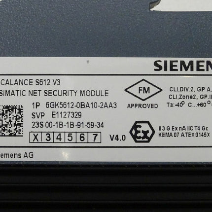 SIEMENS SIMATIC NET 6GK5612-0BA10-2AA3 / 6GK5 612-0BA10-2AA3 - Scalance S612 V3 - NEU