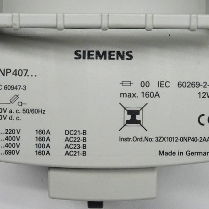 Siemens 3NP4075-0FF01 / 3NP4 075-0FF01 Sicherungslasttrennschalter  OVP