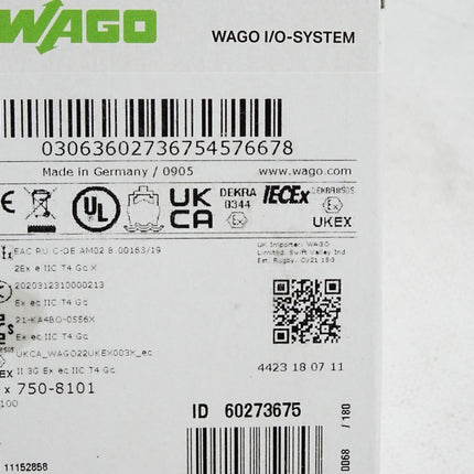 Wago 750-8101 Controller PFC100 2x ETHERNET / Neu OVP versiegelt