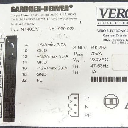 Vero Gardner-Denver NT400/V 960023