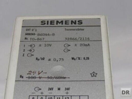 SIEMENS GVT 1/1 / Trennverstärker / M08240- B6044-B / M08240-B6044-B Nr. T0-867