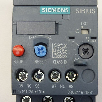 Siemens Sirius 3RU2116-1HB1 / Neuwertig