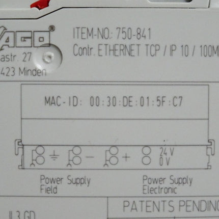 Wago 750-841 Controller ETHERNET