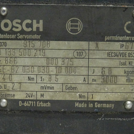 Bosch SE-B2.030.030-10.000 Bürstenloser Servomotor  3000 Rpm