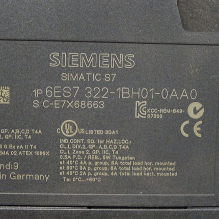 Siemens SM322 6ES7322-1BH01-0AA0 6ES7 322-1BH01-0AA0