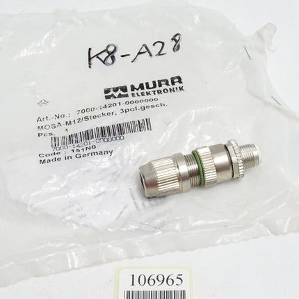 Murr Elektronik 7000-14201-0000000 Stecker gerade M12 / Neu OVP