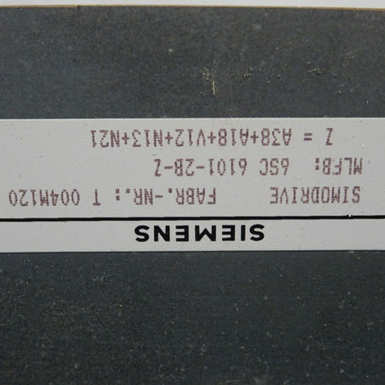 Siemens Simodrive 6SC6101-2B-Z Rack leer / 6SC 6101-2B-Z