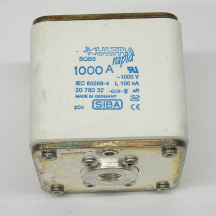 Siba SQB3 Sicherung Schmelzeinsatz 1000A Fuse-links 1000V neu-OVP