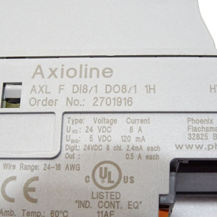 Phoenix Contact Axioline 2701916 AXL F DI8/1 DO8/1 1H Digitalmodul