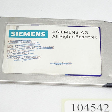 Siemens PC Card 6FC5250-3AX20-5AH0 mit Trumpf NCK Installation 5.0.4 TLC