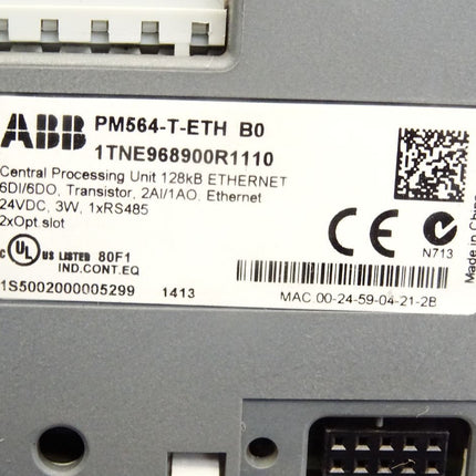 ABB PM564-T-ETH B0 1TNE968900R1110 CPU