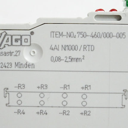 Wago 750-460 / 000-005 4-Kanal-Analogeingang