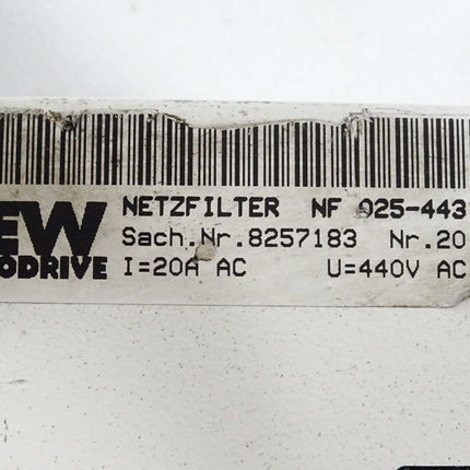 Block Funk-Entstörfilter HFD 400/25 SEW Netzfilter NF025-443 8257183 08257183