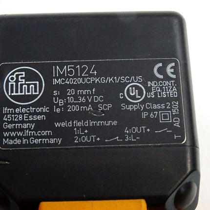 Ifm electronic Induktiver Sensor IM5124 IMC4040-UCPKG/K1/SC/US