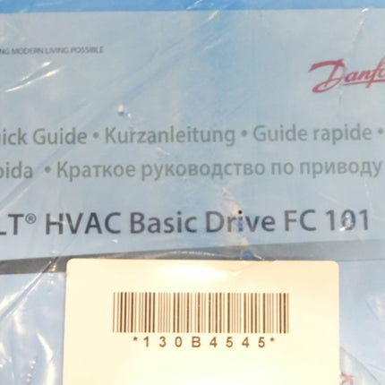 Danfoss VLT HVAC Basic Drive FC101 Kurzanleitung Bedienungsanleitung