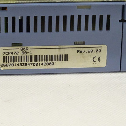 B&R 7CP472.60-1 CPU 100 KB SRAM, 256 KB FlashPROM 24 VDC REV.20.00