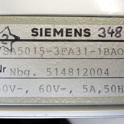 Siemens 7SA5015-3FA31-1BA0 / Digitaler Abzweigschutz